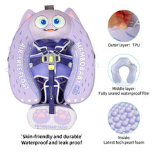 Load image into Gallery viewer, Floating Bed Mambobaby Float with Canopy and Tail Donut New Upgraded Non-inflatable Baby Pool Float Mambo Float Swim Trainer Solid Infant Swim Float Adjustable Pearl Foam Baby Swim Ring