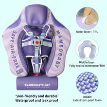 Load image into Gallery viewer, Floating Bed 3 Swim Method Mambobaby Float with Canopy Baby Pool Float Infant Swim Float Infant Pool Float Swim Trainer Mambo Baby Relaxing Non-inflatable Floats Waist Ring Swimming Pool Toys Pearl Foam Smart Swimmer