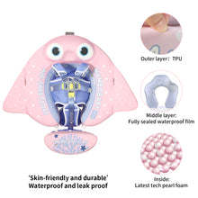 Load image into Gallery viewer, Floating Bed Mambobaby Float with Canopy Manta Ray Skin-friendly Baby Swim Float with Tail Waterproof Non-Inflatable Mambo Float Smart Swim Trainer Soft Solid Infant Pool Float 3-24 months Baby Swim Ring