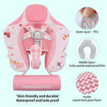 Load image into Gallery viewer, Floating Bed 3 Swim Method Mambobaby Float with Canopy Baby Pool Float Infant Swim Float Infant Pool Float Swim Trainer Mambo Baby Relaxing Non-inflatable Floats Waist Ring Swimming Pool Toys Pearl Foam Smart Swimmer