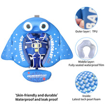 Load image into Gallery viewer, Floating Bed Mambobaby Float with Canopy Skin-friendly Baby Swim Float with Tail Waterproof Non-Inflatable Mambo Float Smart Swim Trainer Soft Solid Infant Pool Float 3-24 months Baby Swim Ring