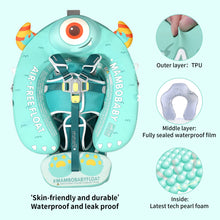 Load image into Gallery viewer, Floating Bed Mambobaby Float with Canopy Skin-friendly Baby Swim Float with Tail Waterproof Non-Inflatable Mambo Float Smart Swim Trainer Soft Solid Infant Pool Float 3-24 months Baby Swim Ring