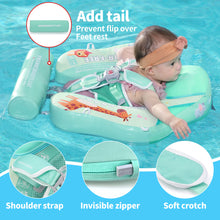 Load image into Gallery viewer, Floating Bed 3 Swim Method Mambobaby Float with Canopy Baby Pool Float Infant Swim Float Infant Pool Float Swim Trainer Mambo Baby Relaxing Non-inflatable Floats Waist Ring Swimming Pool Toys Pearl Foam Smart Swimmer