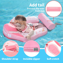Load image into Gallery viewer, Floating Bed 3 Swim Method Mambobaby Float with Canopy Baby Pool Float Infant Swim Float Infant Pool Float Swim Trainer Mambo Baby Relaxing Non-inflatable Floats Waist Ring Swimming Pool Toys Pearl Foam Smart Swimmer