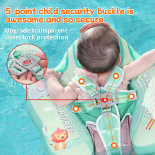 Load image into Gallery viewer, Floating Bed 3 Swim Method Mambobaby Float with Canopy Baby Pool Float Infant Swim Float Infant Pool Float Swim Trainer Mambo Baby Relaxing Non-inflatable Floats Waist Ring Swimming Pool Toys Pearl Foam Smart Swimmer
