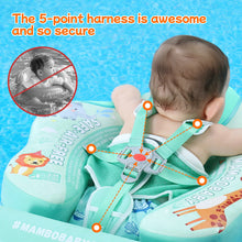 Load image into Gallery viewer, Floating Mesh Bed Mambobaby Float Animal Butterfly Baby Stroller Canopy Non-Inflatable Baby Swim Float Add Tail No Flip Over Pearl Foam Solid Water Floats Smart Swim Trainer Infant Pool Float Swim Ring