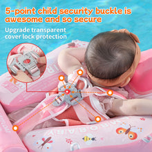 Load image into Gallery viewer, Floating Bed 3 Swim Method Mambobaby Float with Canopy Baby Pool Float Infant Swim Float Infant Pool Float Swim Trainer Mambo Baby Relaxing Non-inflatable Floats Waist Ring Swimming Pool Toys Pearl Foam Smart Swimmer