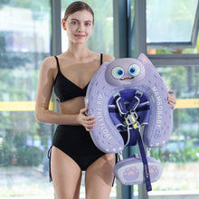 Load image into Gallery viewer, Floating Bed Mambobaby Float with Canopy and Tail Donut New Upgraded Non-inflatable Baby Pool Float Mambo Float Swim Trainer Solid Infant Swim Float Adjustable Pearl Foam Baby Swim Ring
