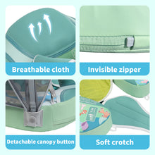 Load image into Gallery viewer, Mambobaby Float with Canopy Skin-friendly Baby Swim Float with Tail Waterproof Non-Inflatable Mambo Float Smart Swim Trainer Soft Solid Infant Pool Float 3-24 months Baby Swim Ring