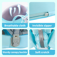 Load image into Gallery viewer, 3-48 Months Mambobaby Swim Float Baby Stroller Canopy 4 Swim Ways Non-Inflatable Baby Pool Float Solid Infant Toddler Swim Ring