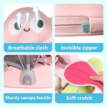 Load image into Gallery viewer, Floating Bed Mambobaby Float with Canopy and Tail New Upgraded Non-inflatable Baby Pool Float Mambo Float Swim Trainer Solid Infant Swim Float Adjustable Pearl Foam Baby Swim Ring
