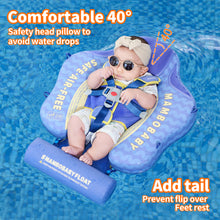 Load image into Gallery viewer, Mambobaby Float with Canopy Baby Pool Float Infant Swim Float Infant Pool Float Swim Trainer Mambo Baby Relaxing Non-inflatable Floats Waist Ring Swimming Pool Toys Pearl Foam Smart Swimmer Solid Adjustable Classical Swim Ring Deluxe Baby Floaties