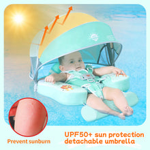 Load image into Gallery viewer, Floating Mesh Bed Mambobaby Float Animal Butterfly Baby Stroller Canopy Non-Inflatable Baby Swim Float Add Tail No Flip Over Pearl Foam Solid Water Floats Smart Swim Trainer Infant Pool Float Swim Ring