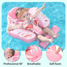 Load image into Gallery viewer, Floating Bed 3 Swim Method Mambobaby Float with Canopy Baby Pool Float Infant Swim Float Infant Pool Float Swim Trainer Mambo Baby Relaxing Non-inflatable Floats Waist Ring Swimming Pool Toys Pearl Foam Smart Swimmer