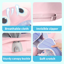 Load image into Gallery viewer, Floating Bed Mambobaby Float with Canopy Manta Ray Skin-friendly Baby Swim Float with Tail Waterproof Non-Inflatable Mambo Float Smart Swim Trainer Soft Solid Infant Pool Float 3-24 months Baby Swim Ring