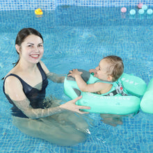 Load image into Gallery viewer, Mambobaby Float Add Tail No Flip Over Non-Inflatable Baby Swim Float Pearl Foam Solid Water Floats Smart Swim Trainer Infant Pool Float Swim Ring with Sun Canopy