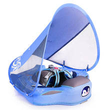 Load image into Gallery viewer, Floating Bed 3 Swim Method Mambobaby Float with Canopy Baby Pool Float Infant Swim Float Infant Pool Float Swim Trainer Mambo Baby Relaxing Non-inflatable Floats Waist Ring Swimming Pool Toys Pearl Foam Smart Swimmer