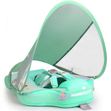 Load image into Gallery viewer, Mambobaby Float with Canopy Baby Pool Float Infant Swim Float Infant Pool Float Swim Trainer Mambo Baby Relaxing Non-inflatable Floats Waist Ring Swimming Pool Toys Pearl Foam Smart Swimmer Solid Adjustable Classical Swim Ring Deluxe Baby Floaties