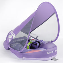 Load image into Gallery viewer, Big Buoyancy and Comfort Mambobaby Float with Canopy and Tail New Upgraded Non-inflatable Baby Pool Float Mambo Float Swim Trainer Solid Infant Swim Float Adjustable Pearl Foam Baby Swim Ring