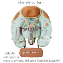 Load image into Gallery viewer, Fold-able Easy Carry with Tail Canopy Crotch Non-Inflatable Baby Float Mambobaby Float Smart Swim Trainer Soft Solid Waist Swim Ring Water Toy Infant Pool Float New