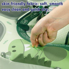 Load image into Gallery viewer, Mambobaby Non Inflatable Swim Trainer with UPF 50+ Sun Canopy Solid Swimming Pool Float