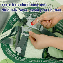 Load image into Gallery viewer, Mambobaby Non Inflatable Swim Trainer with UPF 50+ Sun Canopy Solid Swimming Pool Float