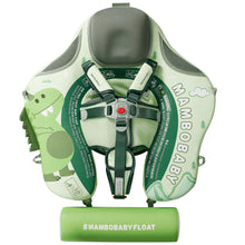 Load image into Gallery viewer, Mambobaby Non Inflatable Swim Trainer with UPF 50+ Sun Canopy Solid Swimming Pool Float