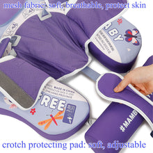 Load image into Gallery viewer, Mambobaby Float Newest Animal Butterfly Pattern Baby Stroller Canopy Non-Inflatable Baby Swim Float Add Tail No Flip Over Pearl Foam Solid Water Floats Smart Swim Trainer Infant Pool Float Swim Ring