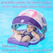 Load image into Gallery viewer, Mambobaby Float Newest Animal Butterfly Pattern Baby Stroller Canopy Non-Inflatable Baby Swim Float Add Tail No Flip Over Pearl Foam Solid Water Floats Smart Swim Trainer Infant Pool Float Swim Ring
