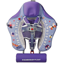 Load image into Gallery viewer, Mambobaby Float Newest Animal Butterfly Pattern Baby Stroller Canopy Non-Inflatable Baby Swim Float Add Tail No Flip Over Pearl Foam Solid Water Floats Smart Swim Trainer Infant Pool Float Swim Ring