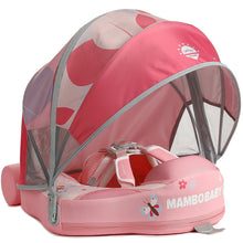 Load image into Gallery viewer, Mambobaby Float Newest Animal Butterfly Pattern Baby Stroller Canopy Non-Inflatable Baby Swim Float Add Tail No Flip Over Pearl Foam Solid Water Floats Smart Swim Trainer Infant Pool Float Swim Ring