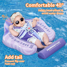 Load image into Gallery viewer, Floating Bed 3 Swim Method Mambobaby Float with Canopy Baby Pool Float Infant Swim Float Infant Pool Float Swim Trainer Mambo Baby Relaxing Non-inflatable Floats Waist Ring Swimming Pool Toys Pearl Foam Smart Swimmer
