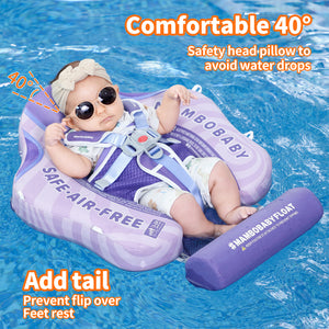 Floating Bed 3 Swim Method Mambobaby Float with Canopy Baby Pool Float Infant Swim Float Infant Pool Float Swim Trainer Mambo Baby Relaxing Non-inflatable Floats Waist Ring Swimming Pool Toys Pearl Foam Smart Swimmer