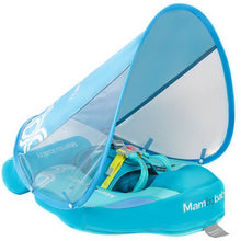 Load image into Gallery viewer, Floating Bed 3 Swim Method Mambobaby Float with Canopy Baby Pool Float Infant Swim Float Infant Pool Float Swim Trainer Mambo Baby Relaxing Non-inflatable Floats Waist Ring Swimming Pool Toys Pearl Foam Smart Swimmer
