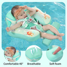Load image into Gallery viewer, Floating Bed 3 Swim Method Mambobaby Float with Canopy Baby Pool Float Infant Swim Float Infant Pool Float Swim Trainer Mambo Baby Relaxing Non-inflatable Floats Waist Ring Swimming Pool Toys Pearl Foam Smart Swimmer
