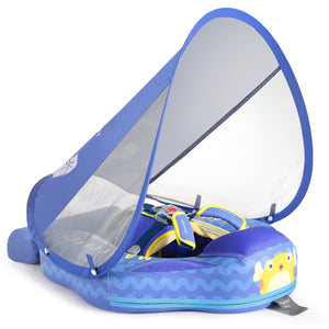 Floating Bed 3 Swim Method Mambobaby Float with Canopy Baby Pool Float Infant Swim Float Infant Pool Float Swim Trainer Mambo Baby Relaxing Non-inflatable Floats Waist Ring Swimming Pool Toys Pearl Foam Smart Swimmer