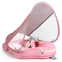 Load image into Gallery viewer, Floating Bed 3 Swim Method Mambobaby Float with Canopy Baby Pool Float Infant Swim Float Infant Pool Float Swim Trainer Mambo Baby Relaxing Non-inflatable Floats Waist Ring Swimming Pool Toys Pearl Foam Smart Swimmer
