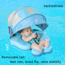 Load image into Gallery viewer, 3-48Months Add 3rd Swim Mode Standing Stroke Baby Stroller Canopy Non-Inflatable Mambobaby Swim Float Baby Pool Float Solid Infant Toddler Swim Ring
